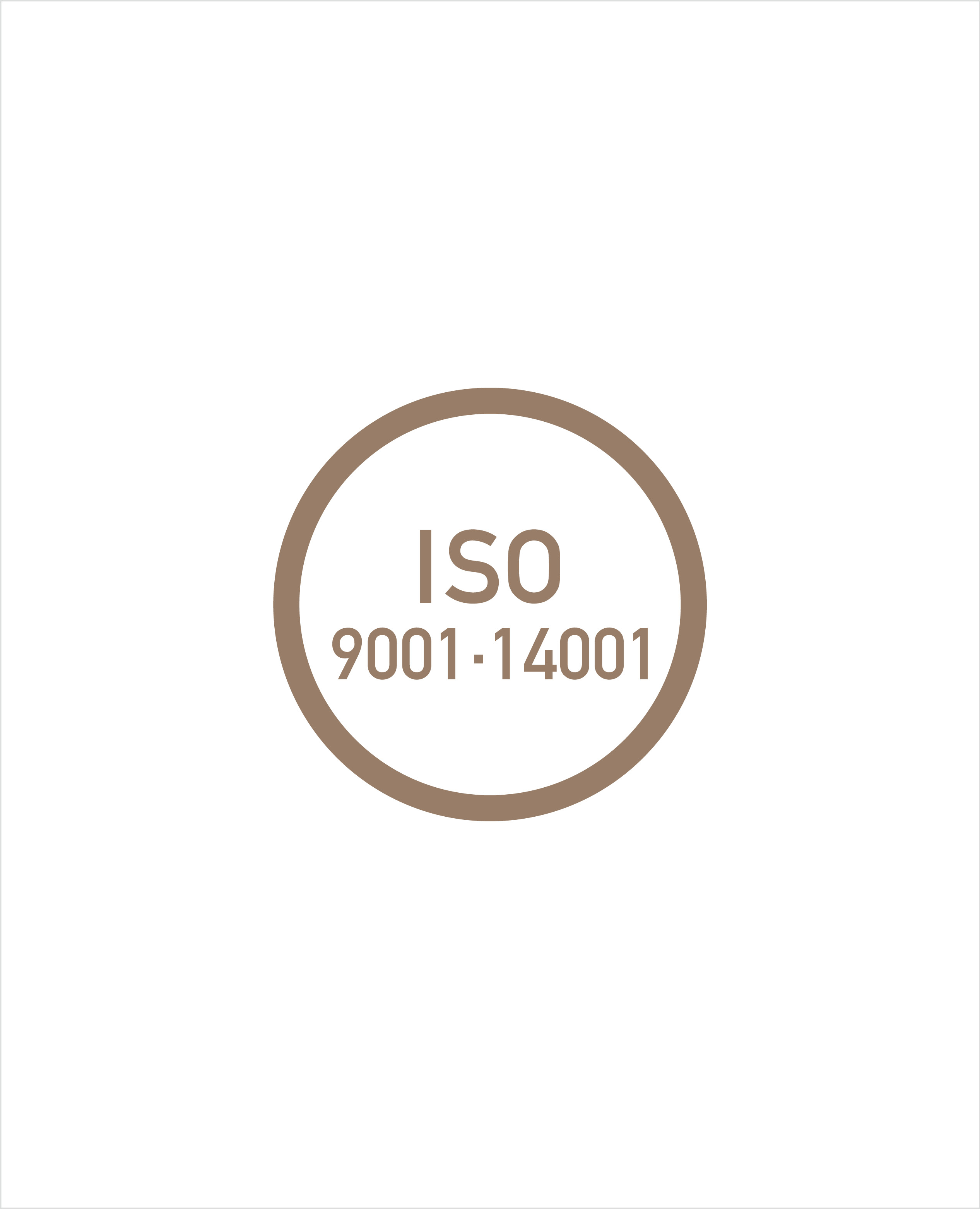 ISO 9001, 14001 품질 경영 시스템 인증서 